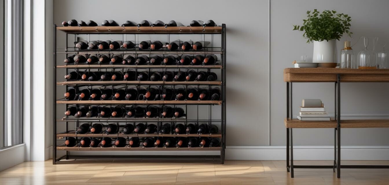 Freestanding wine rack