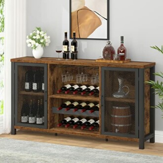 IBF Rustic Wine Bar Cabinet