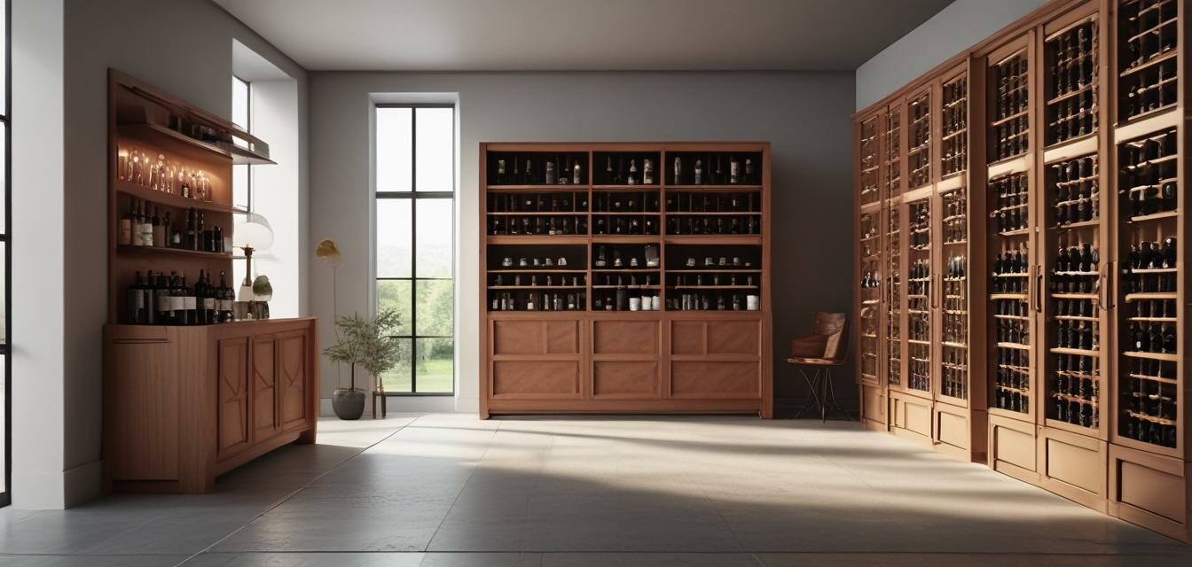 Trendy wine cabinet options