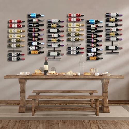 Sorbus Wall Mount Wine Rack